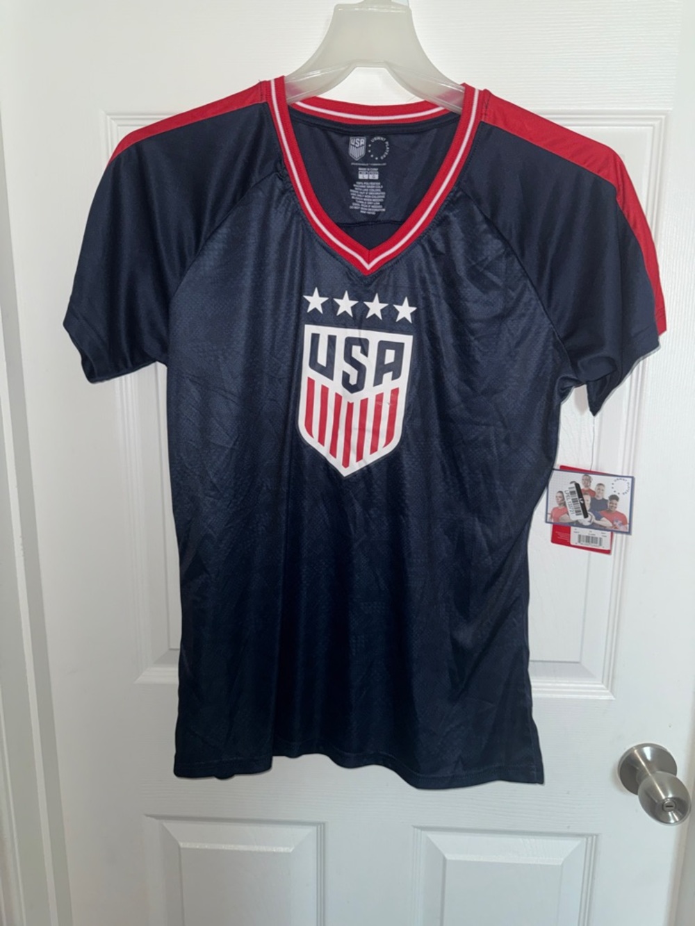 Target USA Women's Soccer Jersey Navy and Red